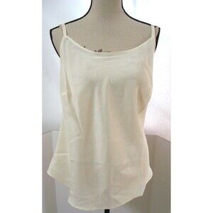 NWT New Ryllace 20 Silk Blouse Cami Ivory Off White Cream Tank Camisole Top Plus